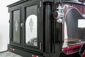 back of tombstone hearse